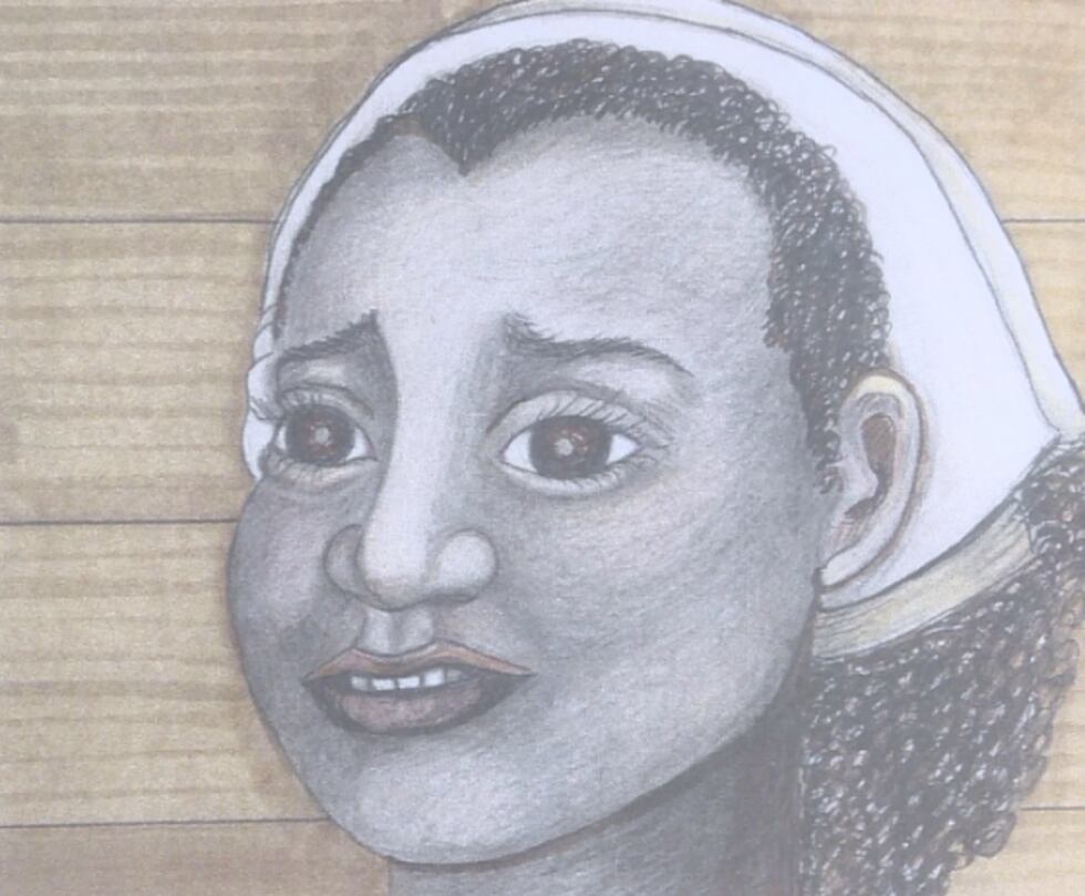 artist rendition of Nance Legins-Costley used in her book Nance written by Carol Adams