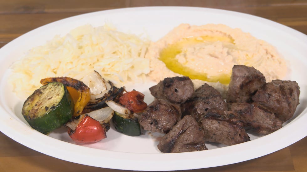 Sheesh kabobs at Terroir 3:17 in Metamora.