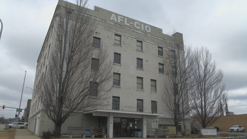 The Labor Temple on the corner of Jefferson and Spalding Avenues.