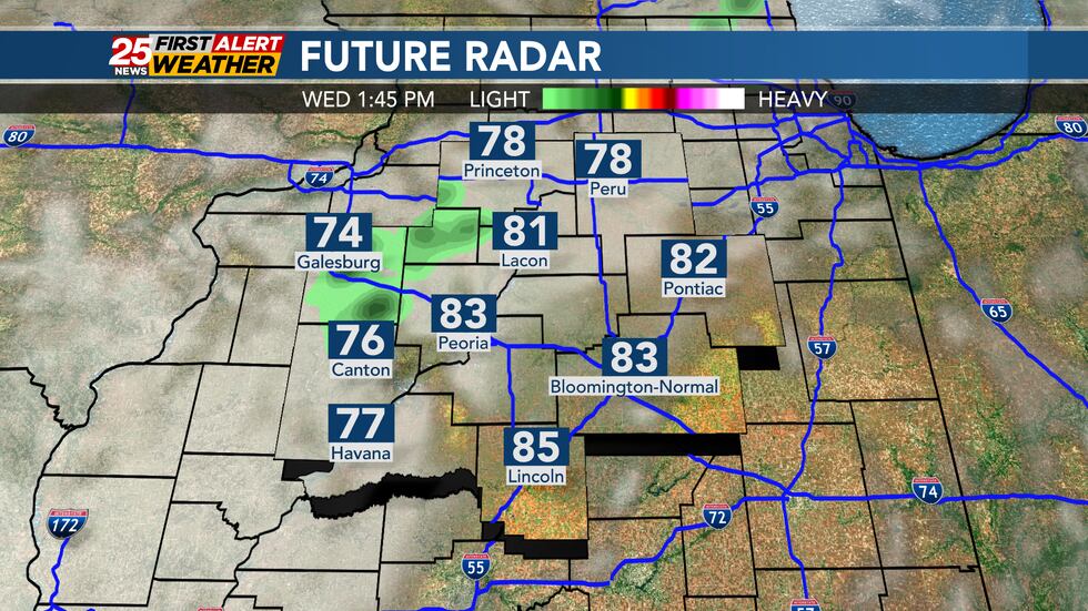 A few isolated showers or storms can't be ruled out tomorrow afternoon, but most areas should...