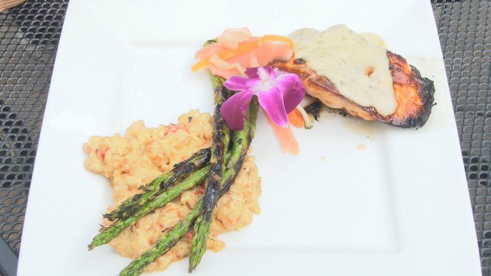Salmon Brulee at Medici in Uptown Normal