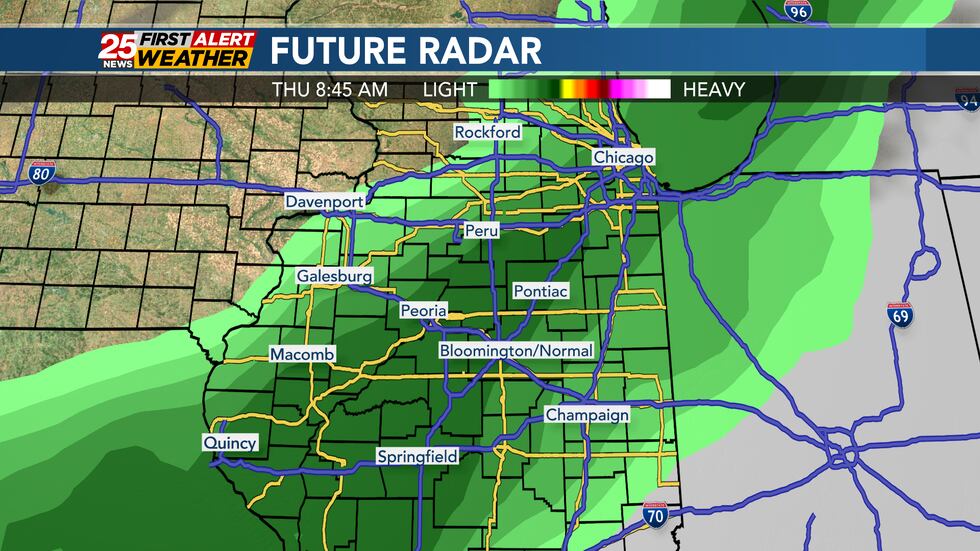 Showers likely Thursday morning.